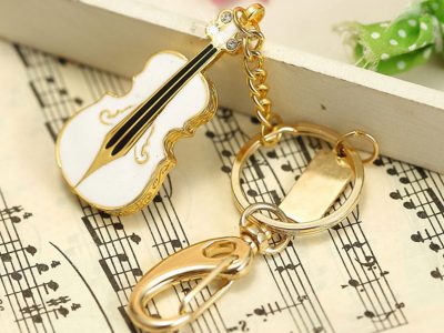 Metal violin USB Flash Drive