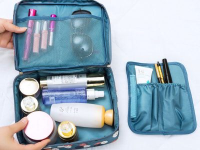 Travel cosmetics, cleaning supplies storage bag